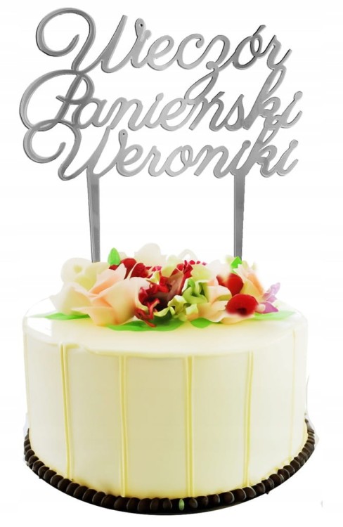 TOPPER-NA-TORT-dekoracja-srebrne-plexi-lustro-WIECZOR-PANIENSKI-IMIE-Kod-producenta-TOP036.jpeg