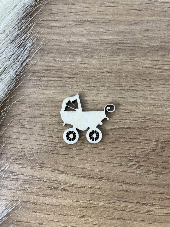 Wózek. Ozdoba, Decor. Materiał sklejka drewniana