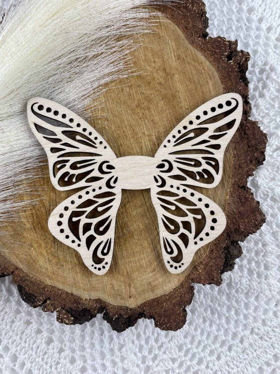 Skrzydełka do wróżki / aniołka. Wzór 12. Materiał sklejka drewniana Wielkość 8,5 x10 cm