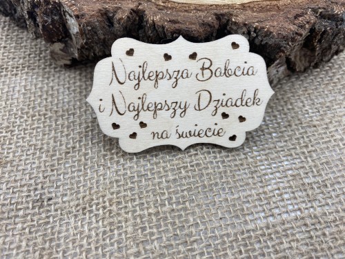 tabliczka ze sklejki- -z napisem