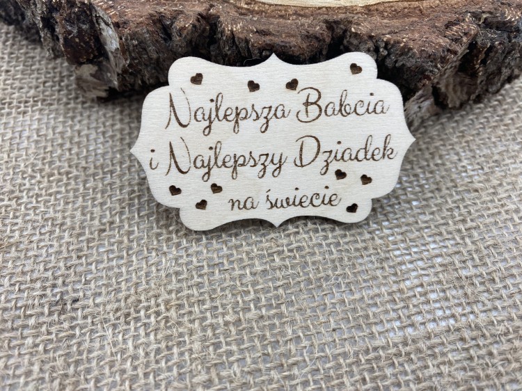 tabliczka ze sklejki- -z napisem
