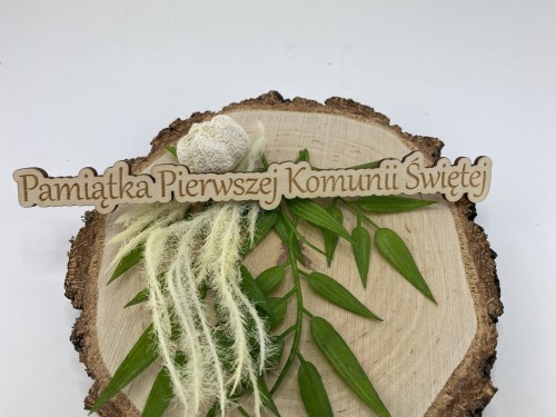 tabliczka na komunie