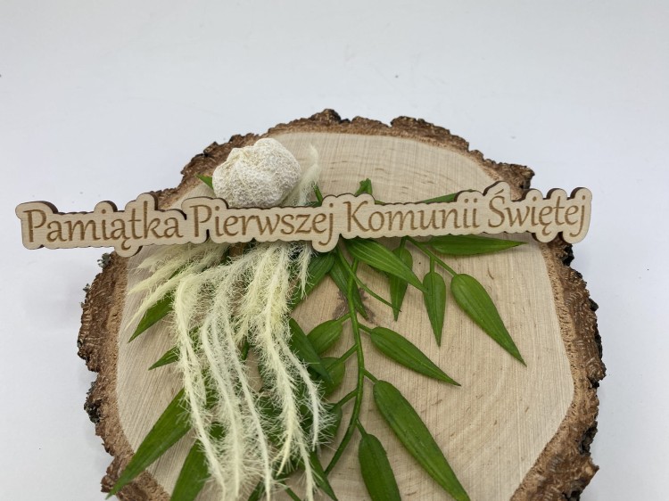 tabliczka na komunie