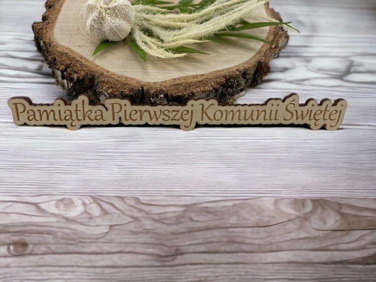 tabliczka drewniana napis-grawer-komunia