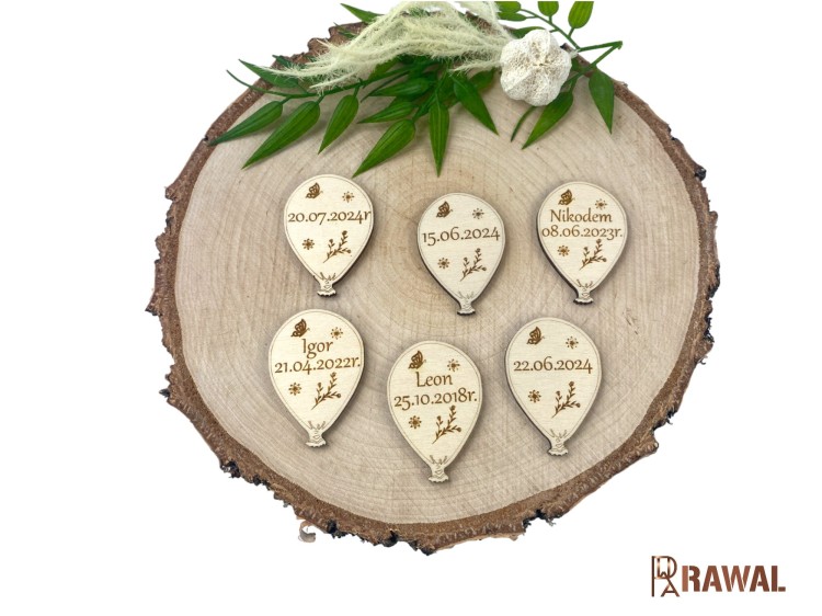 Balon balonik z imieniem decor grawer