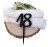 topper na tort czarny