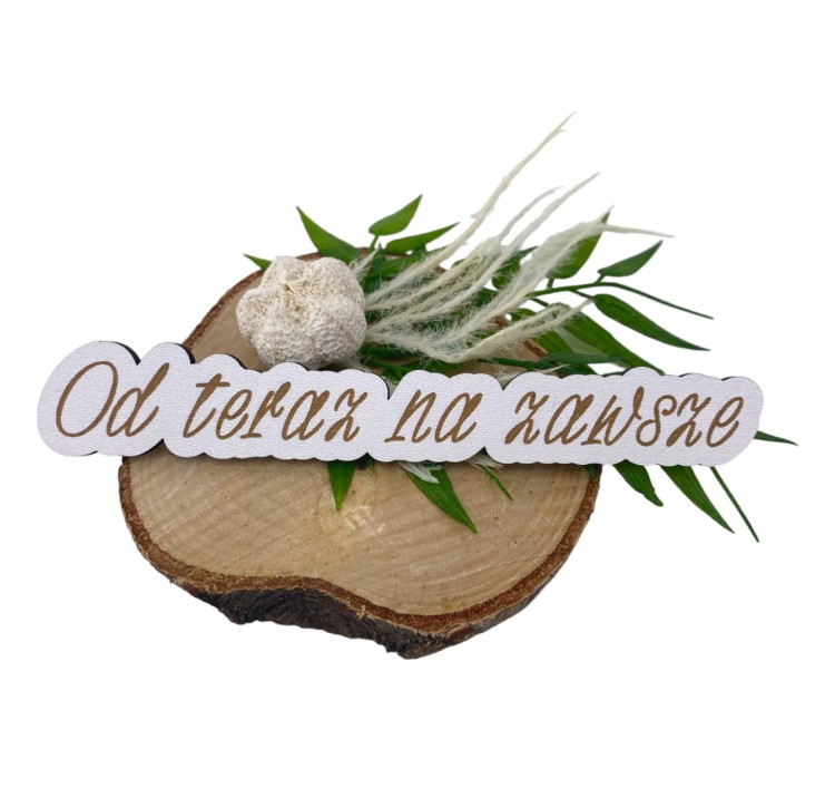 tabliczka  drewniana  grawer